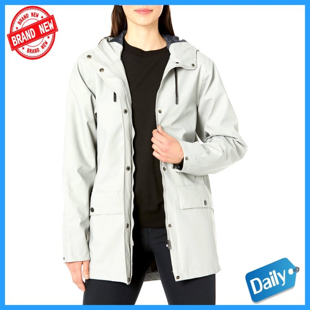 Waterproof Rain Jacket Hooded Breathable Lightweight Packable Outdoor Activewear